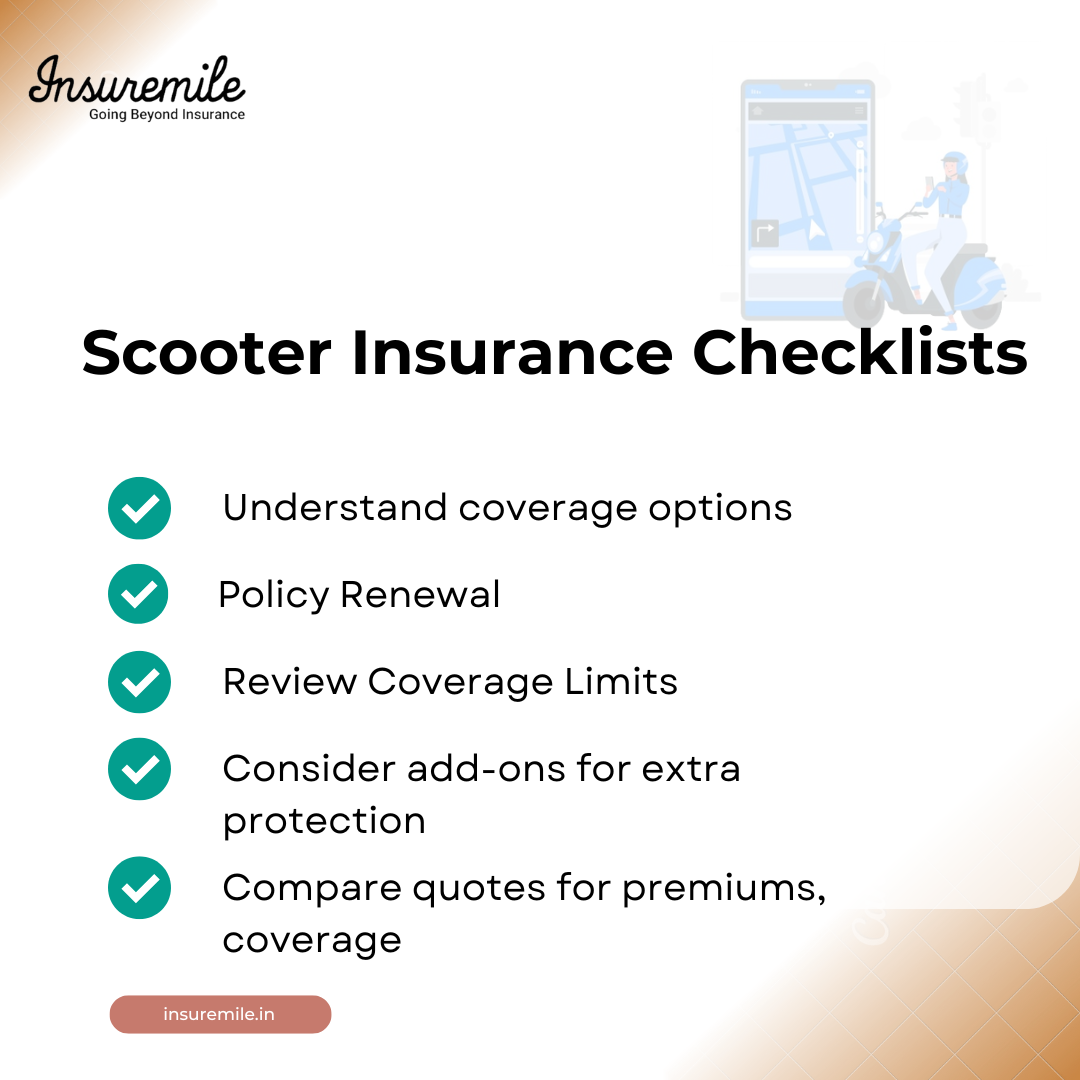 Scooter Insurance checklists